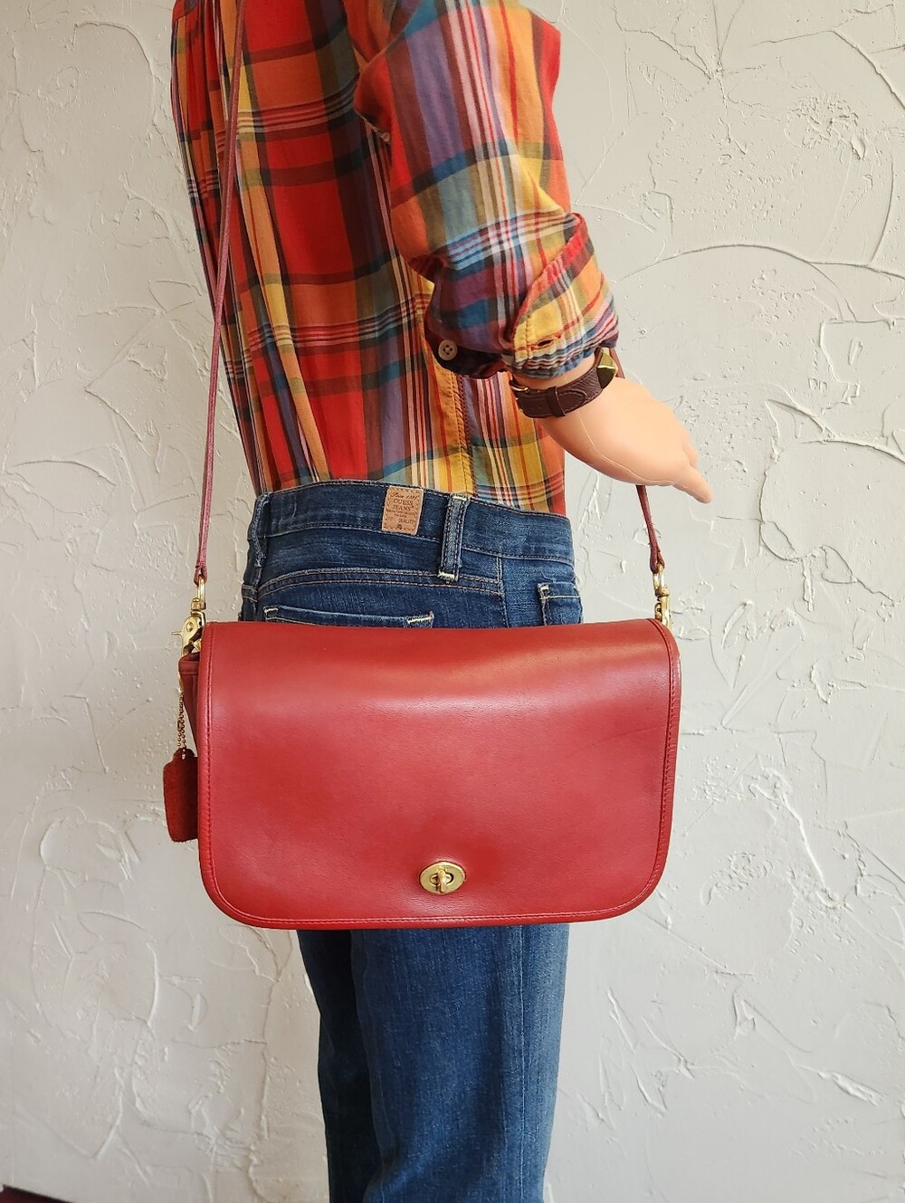 Coach 1980's Pocket Purse USA, Red